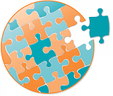 Puzzle PIeces in Circle